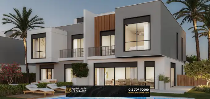Twin House for sale in Lake West 3 Compound El Sheikh Zayed